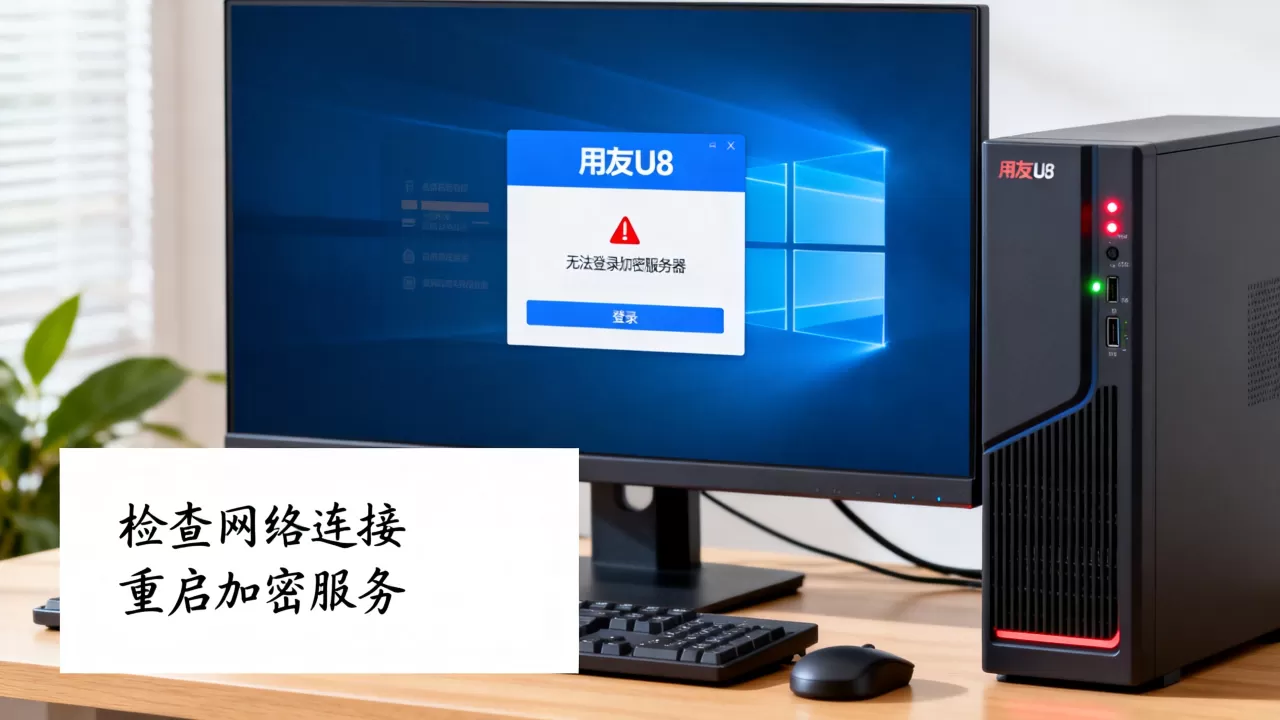 用友U8无法登录加密服务器怎么办?,什么原因 用友U8无法登录加密服务器怎么办?,什么原因