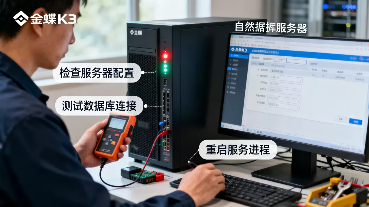 金蝶K3数据服务器无效如何修复,数据库连接不上怎么办? 金蝶K3数据服务器无效如何修复,数据库连接不上怎么办?