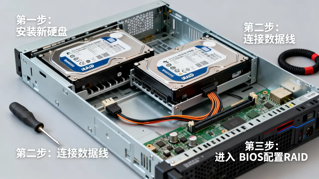 服务器新加两块硬盘怎么做RAID,RAID怎么配置? 服务器新加两块硬盘怎么做RAID,RAID怎么配置?