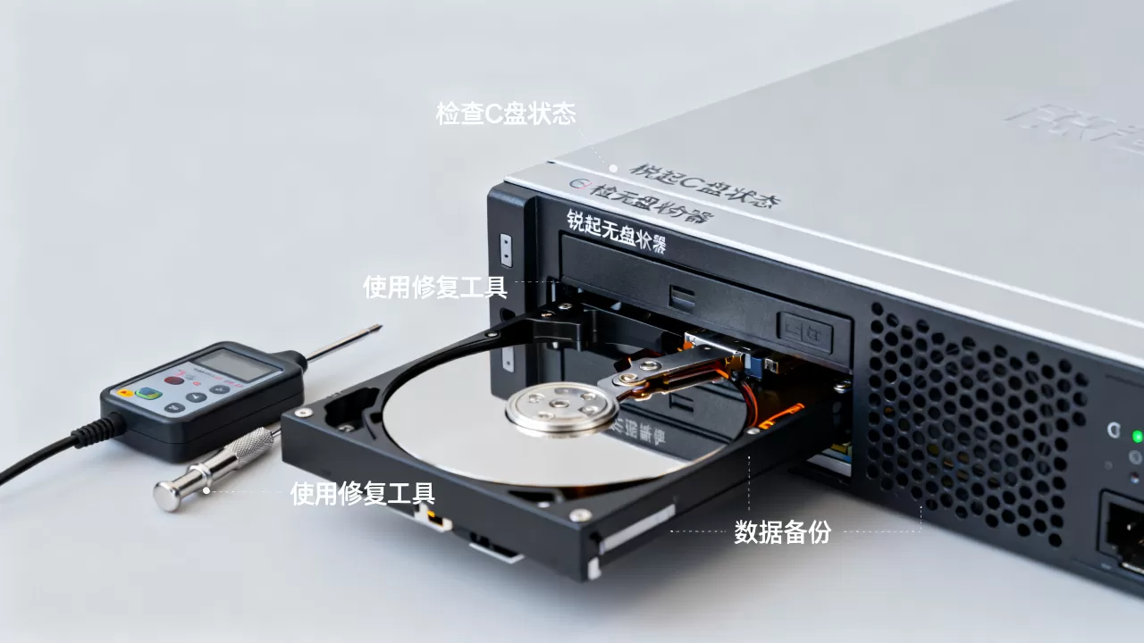 锐起无盘服务器C盘损坏了怎么办,如何修复 锐起无盘服务器C盘损坏了怎么办,如何修复
