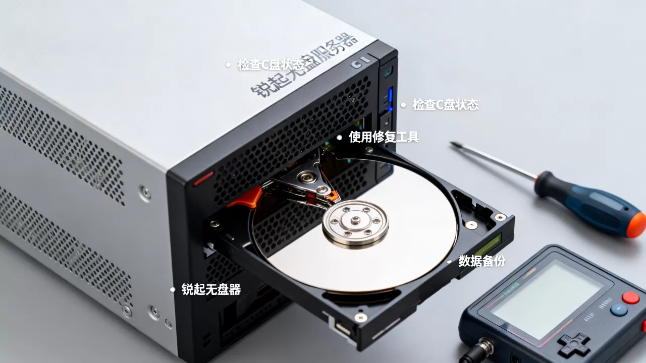 锐起无盘服务器C盘损坏了怎么办,如何修复 锐起无盘服务器C盘损坏了怎么办,如何修复