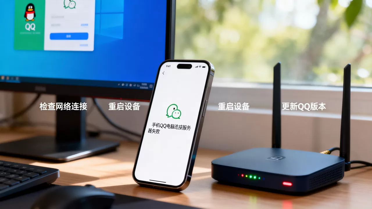 手机QQ电脑连接服务器失败怎么回事,怎么解决? 手机QQ电脑连接服务器失败怎么回事,怎么解决?