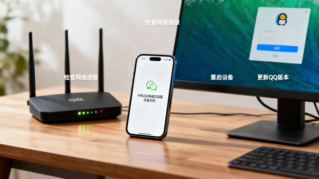 手机QQ电脑连接服务器失败怎么回事,怎么解决? 手机QQ电脑连接服务器失败怎么回事,怎么解决?
