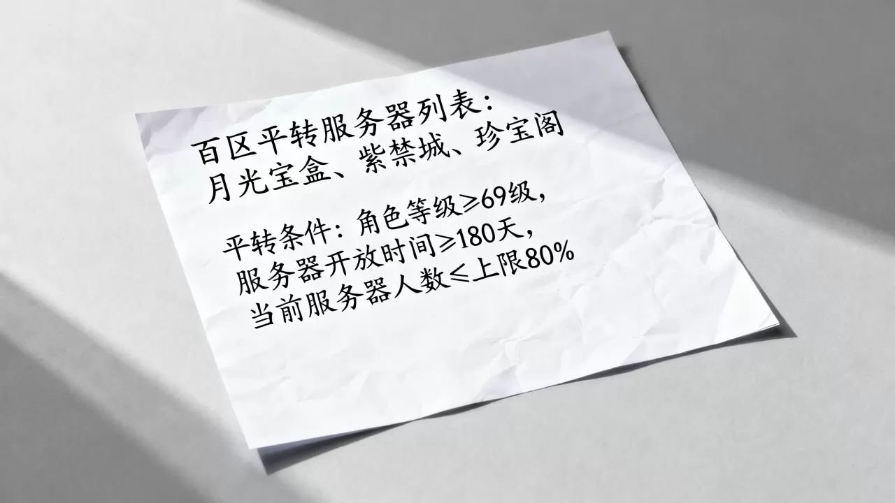 百区平转有哪些服务器,平转服务器需要什么条件 百区平转有哪些服务器,平转服务器需要什么条件