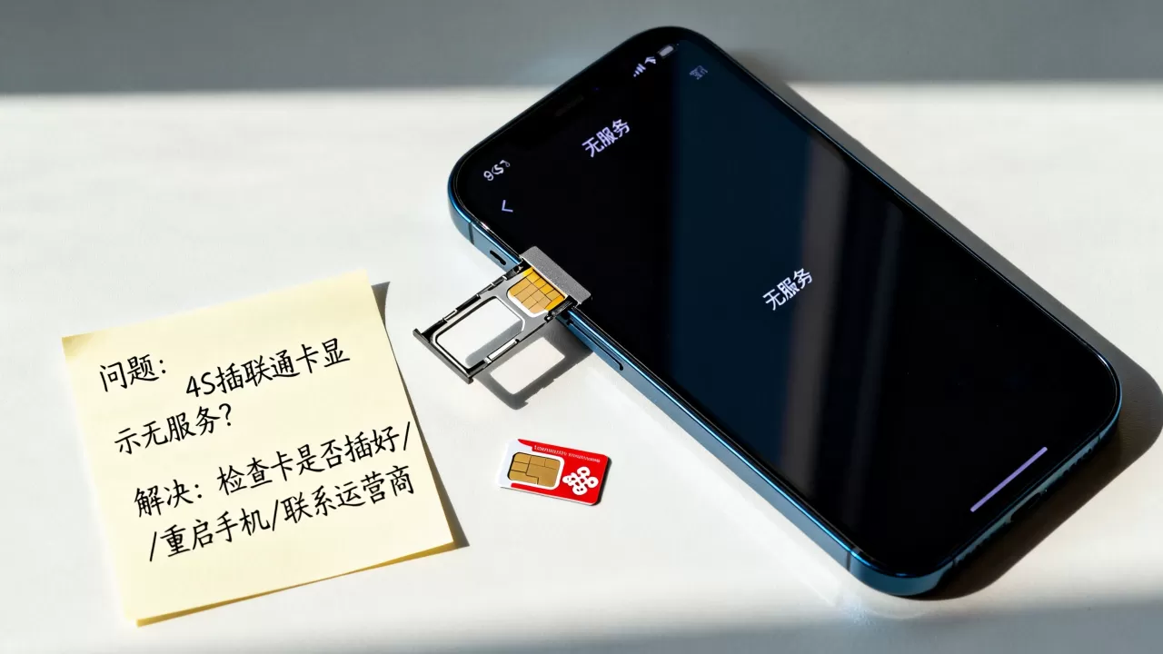 为什么4s按上联通卡显示无服务器?,怎么办? 为什么4s按上联通卡显示无服务器?,怎么办?