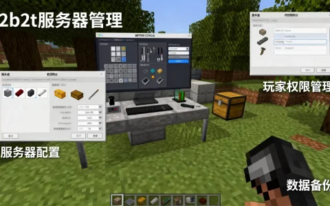 我的世界2b2t服务器怎么管理