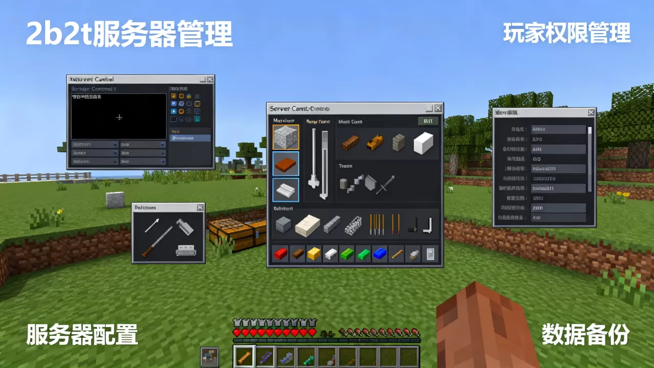 我的世界2b2t服务器怎么管理 我的世界2b2t服务器怎么管理
