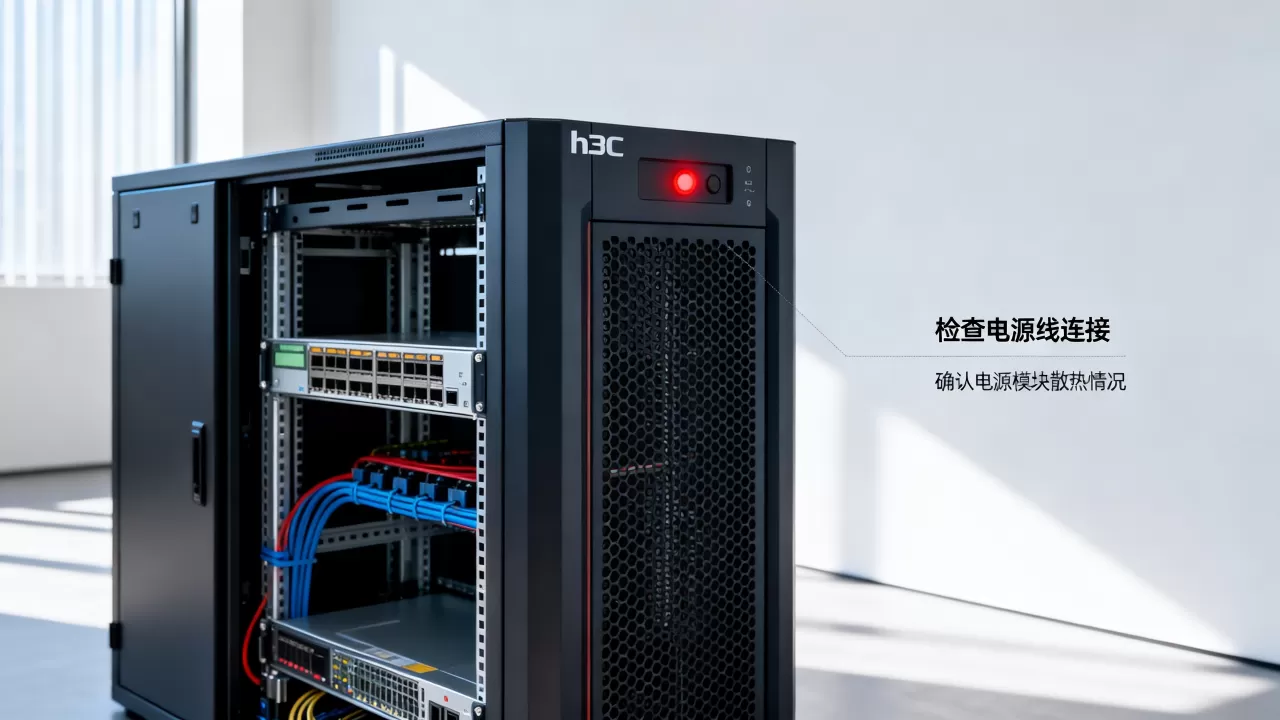 h3c服务器电源亮红灯是什么原因,怎么解决? h3c服务器电源亮红灯是什么原因,怎么解决?