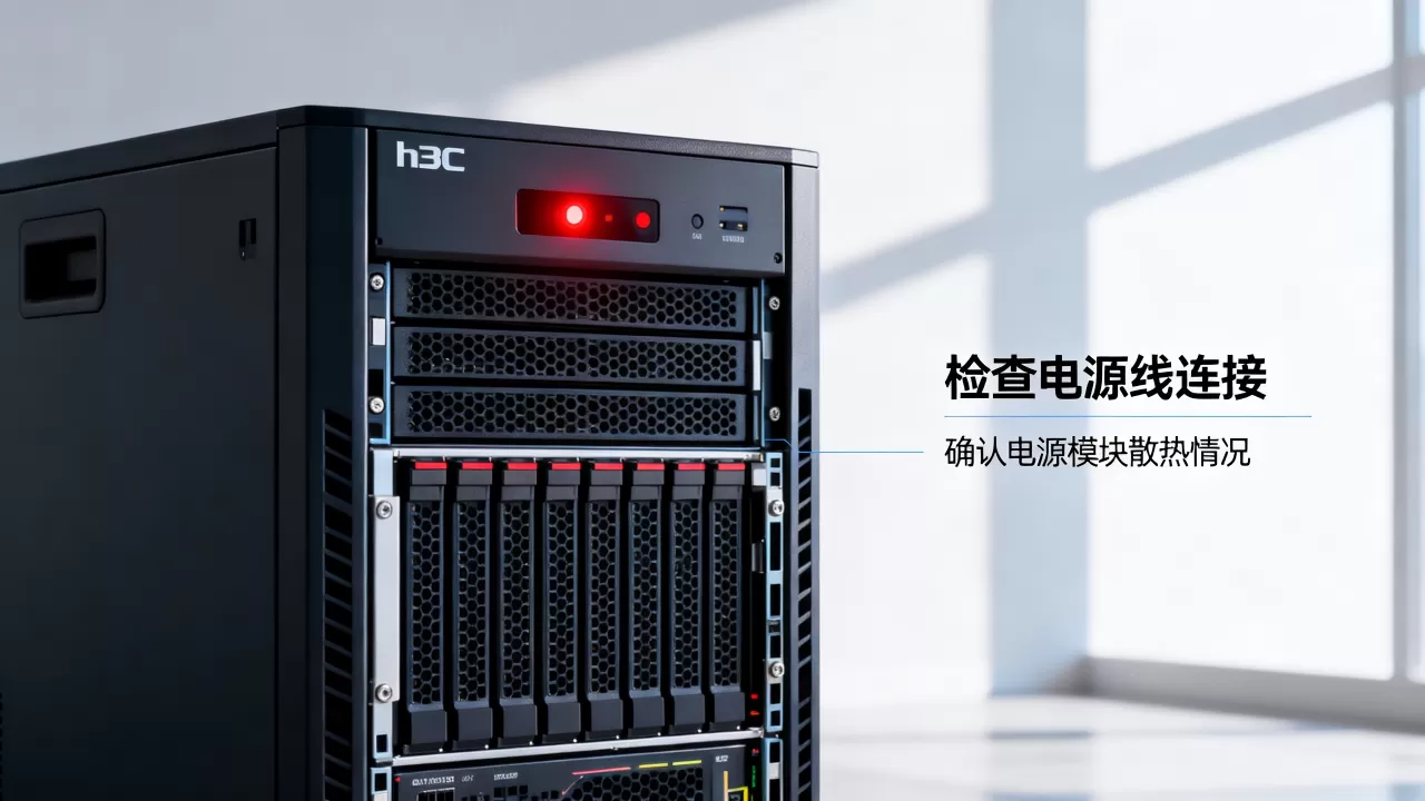 h3c服务器电源亮红灯是什么原因,怎么解决? h3c服务器电源亮红灯是什么原因,怎么解决?