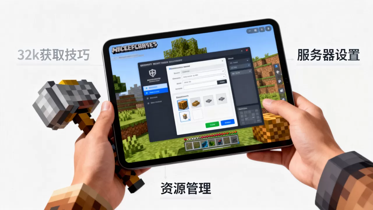 我的世界手机版服务器怎么获得32k,有什么技巧 我的世界手机版服务器怎么获得32k,有什么技巧