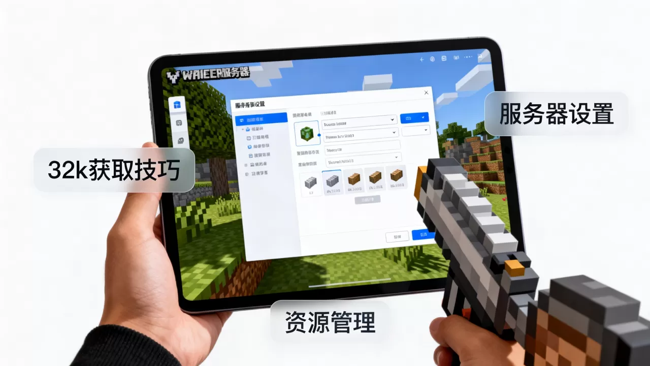 我的世界手机版服务器怎么获得32k,有什么技巧 我的世界手机版服务器怎么获得32k,有什么技巧