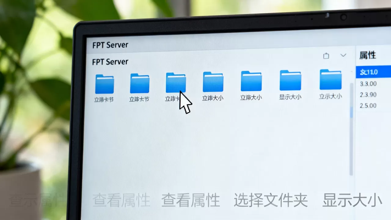电脑里的ftp 服务器怎么查看文件夹大小 电脑里的ftp 服务器怎么查看文件夹大小