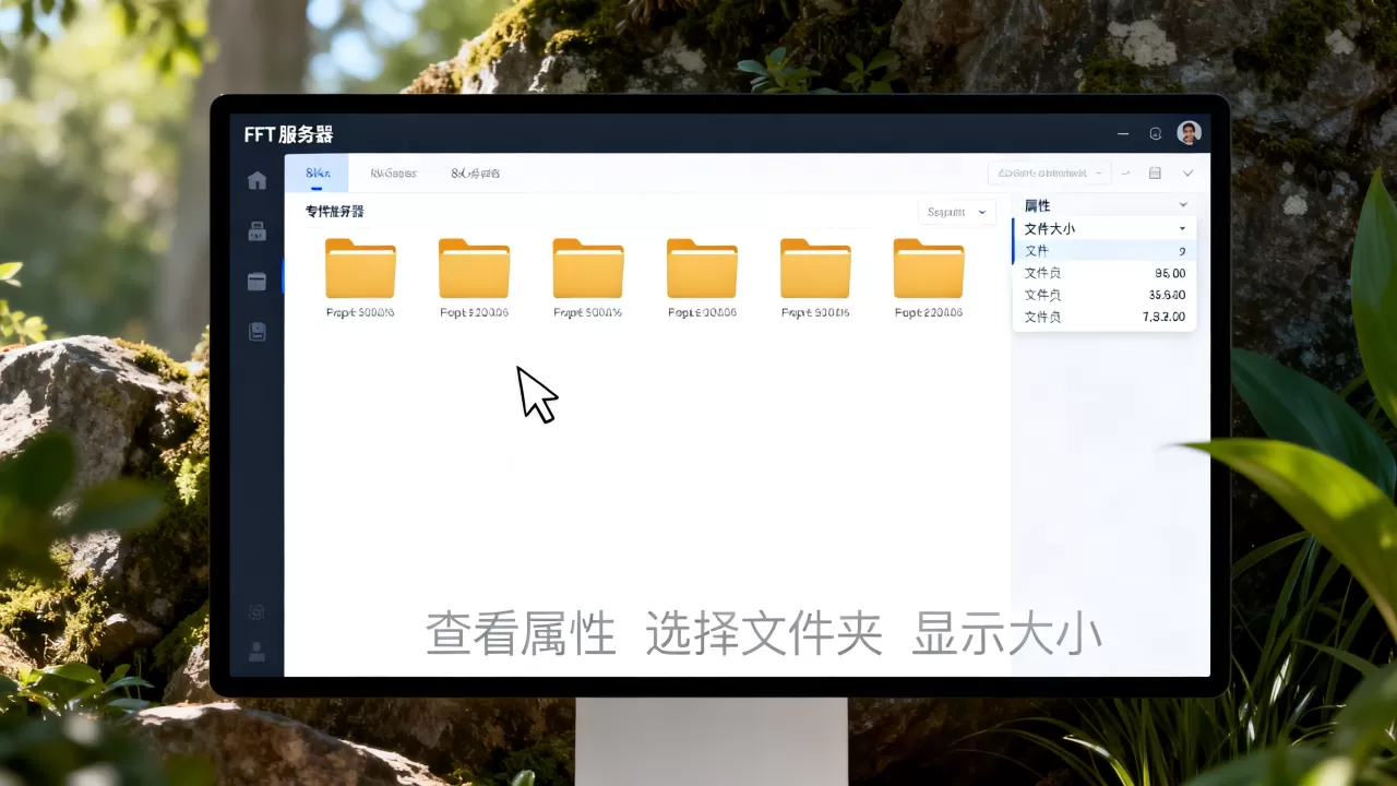 电脑里的ftp 服务器怎么查看文件夹大小 电脑里的ftp 服务器怎么查看文件夹大小