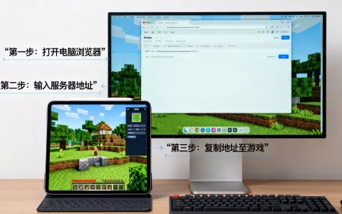 iPad怎么在电脑上下载我的世界服务器地址，怎么操作