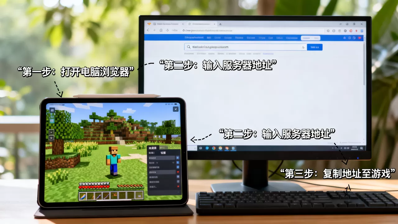 iPad怎么在电脑上下载我的世界服务器地址,怎么操作 iPad怎么在电脑上下载我的世界服务器地址,怎么操作
