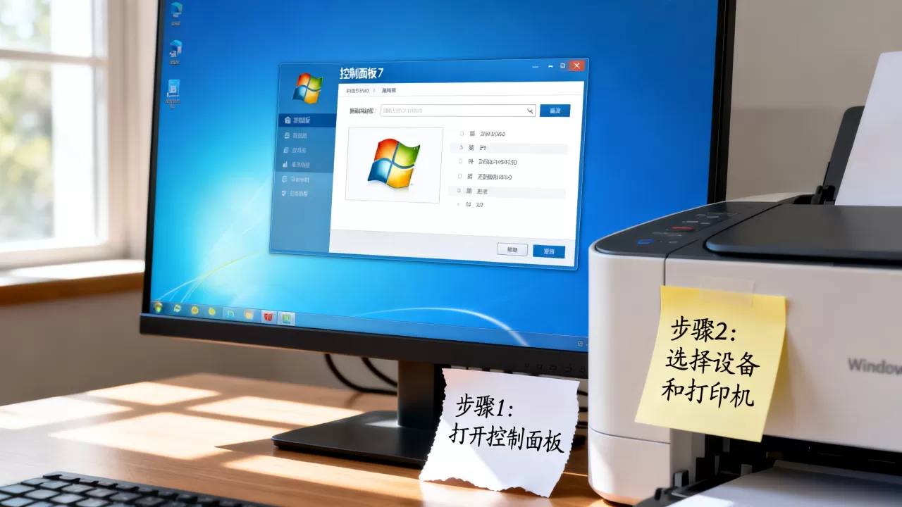 w7打印机服务器属性怎么打开 w7打印机服务器属性怎么打开