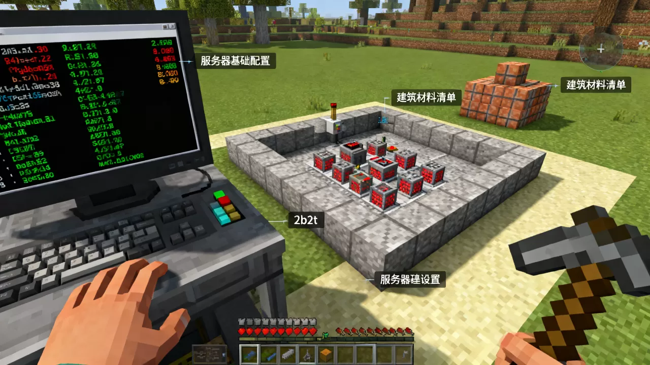 我的世界2b2t服务器怎么建设 我的世界2b2t服务器怎么建设
