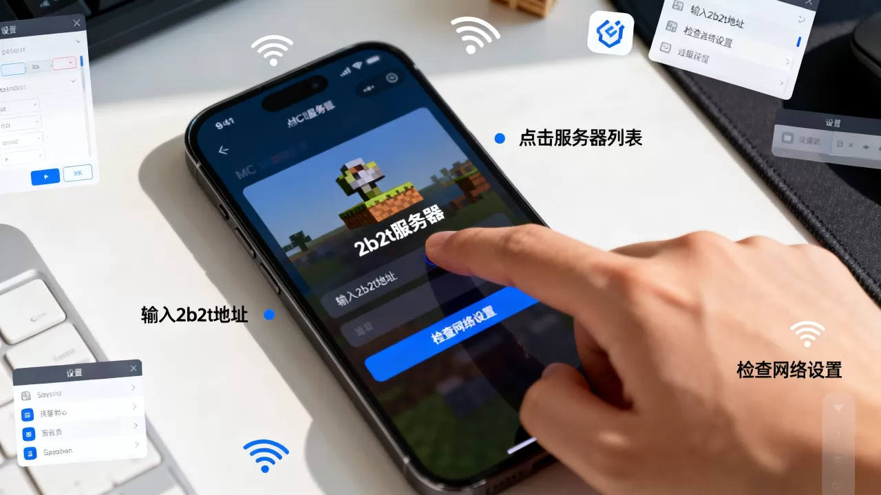 手机玩mc怎么才能进2b2t服务器,进不去怎么办? 手机玩mc怎么才能进2b2t服务器,进不去怎么办?