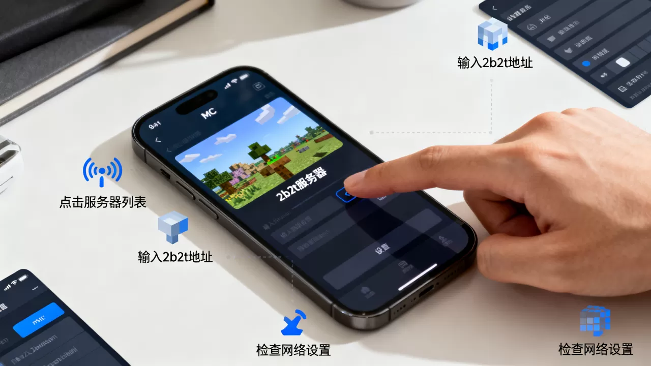 手机玩mc怎么才能进2b2t服务器,进不去怎么办? 手机玩mc怎么才能进2b2t服务器,进不去怎么办?