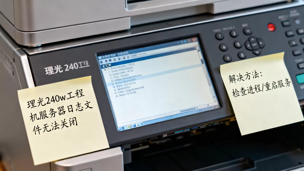 理光240w工程机服务器日志文件为什么关不掉?,怎么解决 理光240w工程机服务器日志文件为什么关不掉?,怎么解决