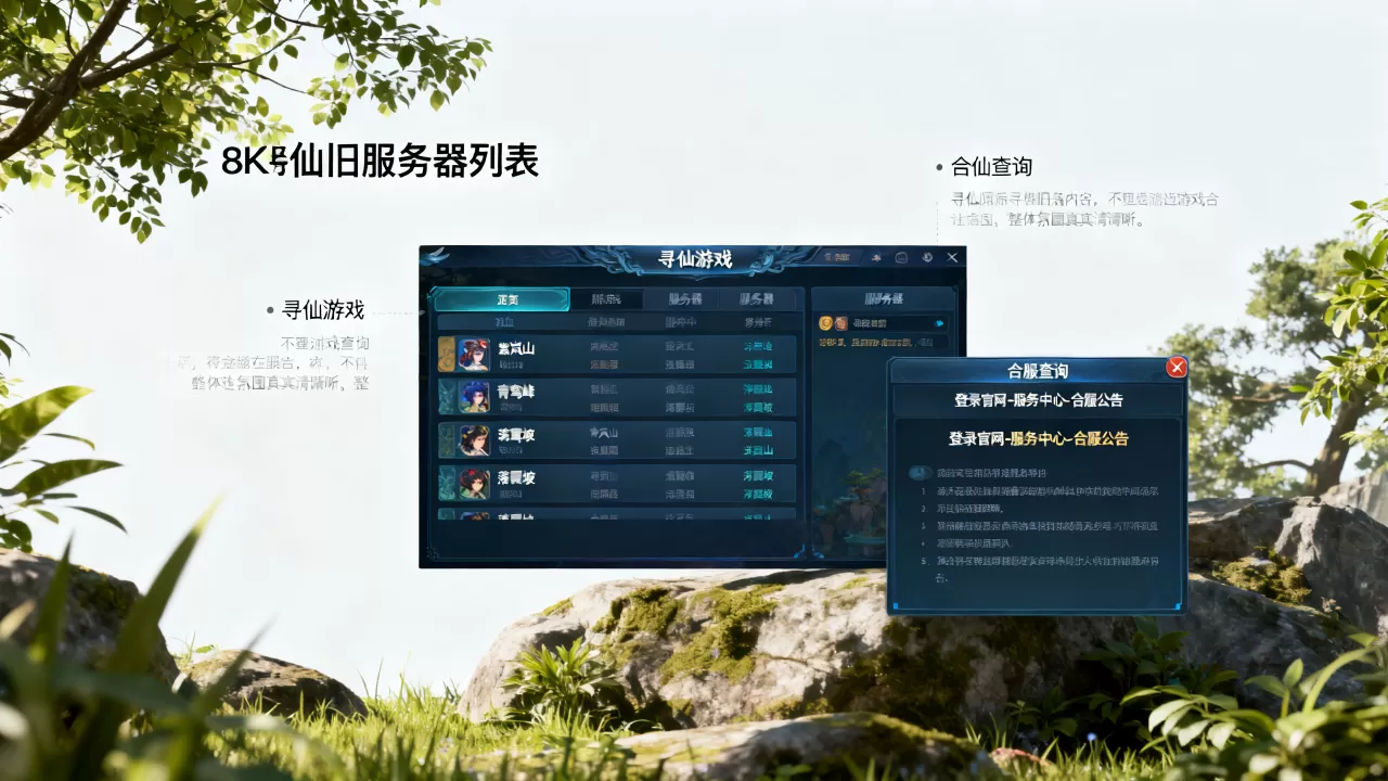 寻仙以前服务器有哪些?,寻仙老区合服查询方法 寻仙以前服务器有哪些?,寻仙老区合服查询方法