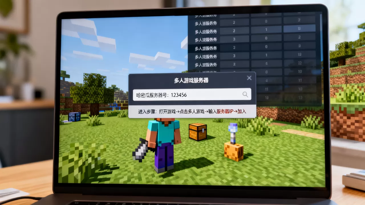 我的世界哈密瓜服务器号是多少,怎么进服务器? 我的世界哈密瓜服务器号是多少,怎么进服务器?