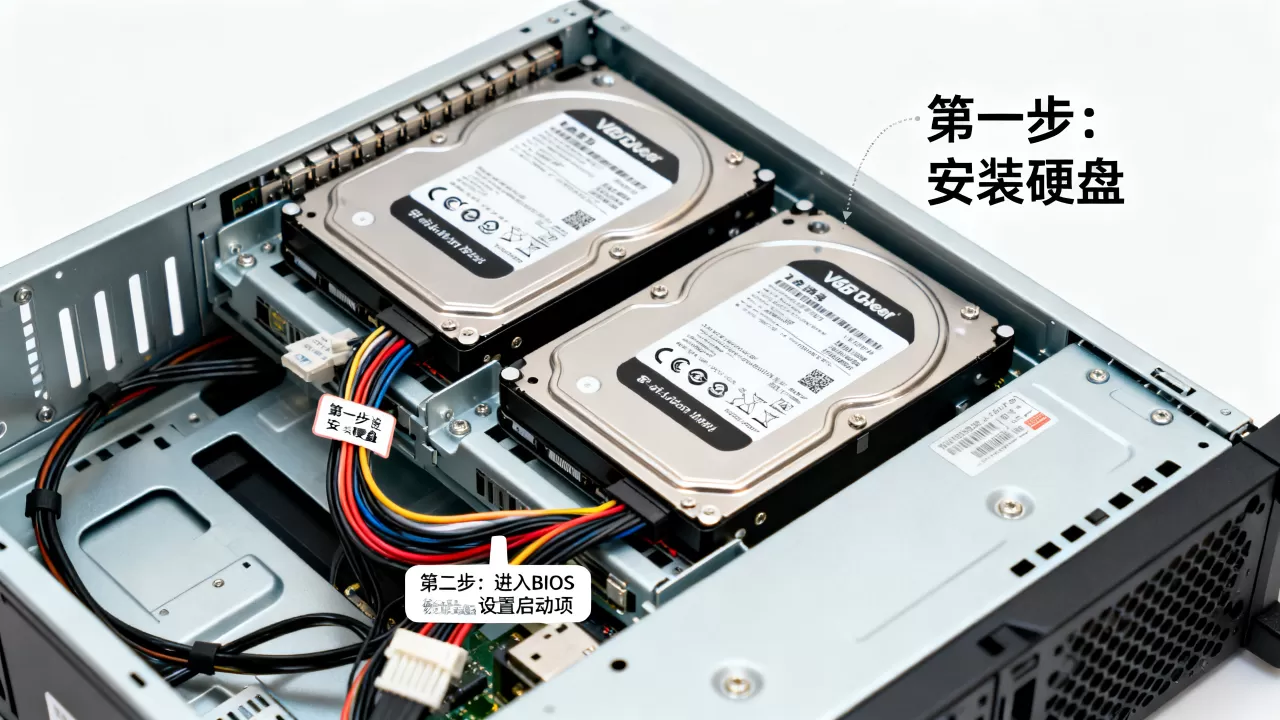 服务器有两个硬盘怎么装Win7,装系统从哪个盘启动? 服务器有两个硬盘怎么装Win7,装系统从哪个盘启动?