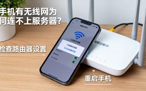 手机有无线网为何连不上服务器，怎么解决？