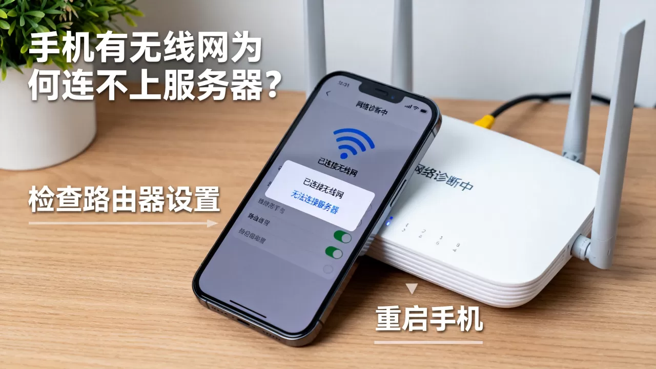 手机有无线网为何连不上服务器,怎么解决? 手机有无线网为何连不上服务器,怎么解决?