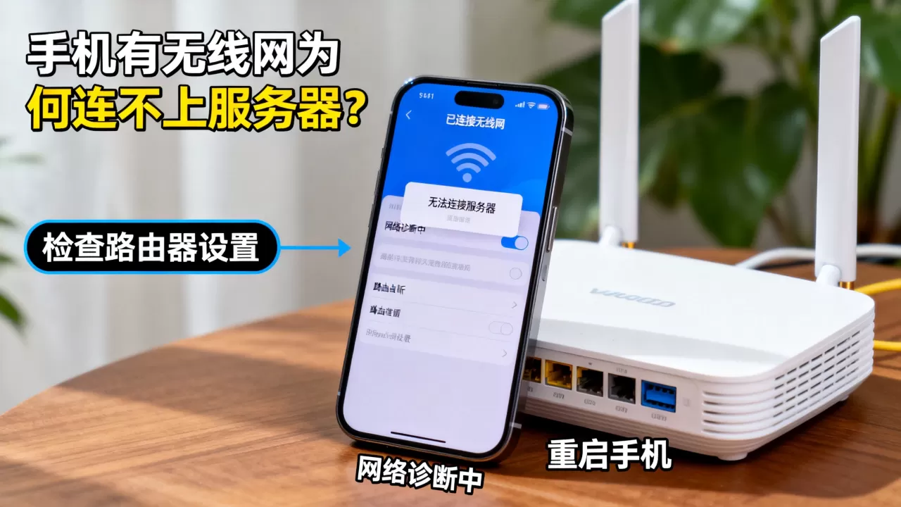 手机有无线网为何连不上服务器,怎么解决? 手机有无线网为何连不上服务器,怎么解决?