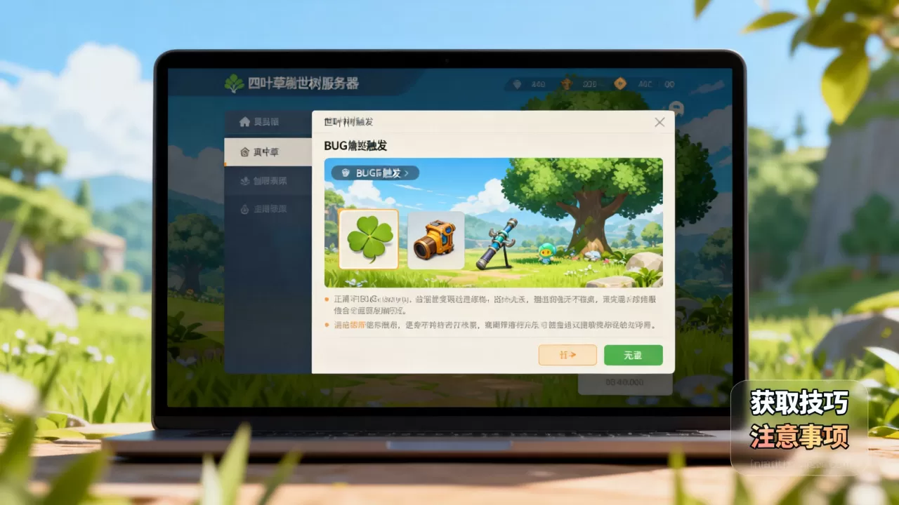 四叶草剧场世界树服务器bug怎么获得?,有哪些获取技巧和注意事项? 四叶草剧场世界树服务器bug怎么获得?,有哪些获取技巧和注意事项?
