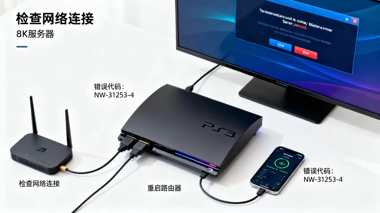 PS3出现服务器错误如何解决,是什么原因导致的? PS3出现服务器错误如何解决,是什么原因导致的?