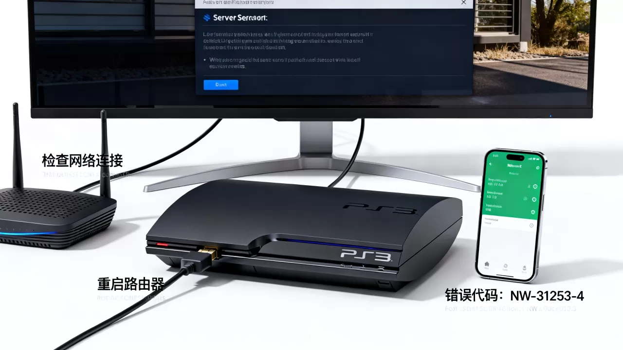 PS3出现服务器错误如何解决,是什么原因导致的? PS3出现服务器错误如何解决,是什么原因导致的?