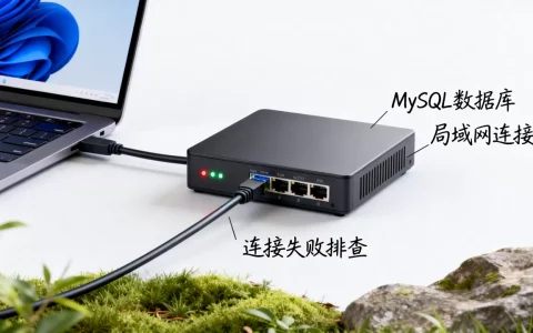 局域网内如何连接MySQL数据库服务器，连接失败怎么办？