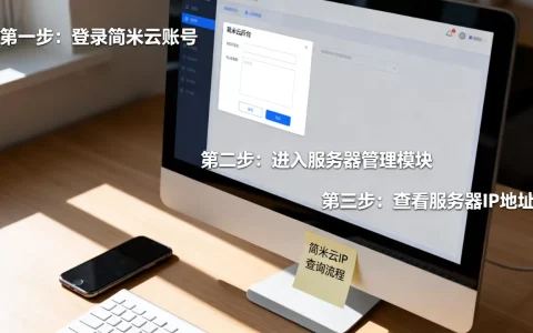 如何在简米云查询服务器IP地址，IP地址在哪里看？