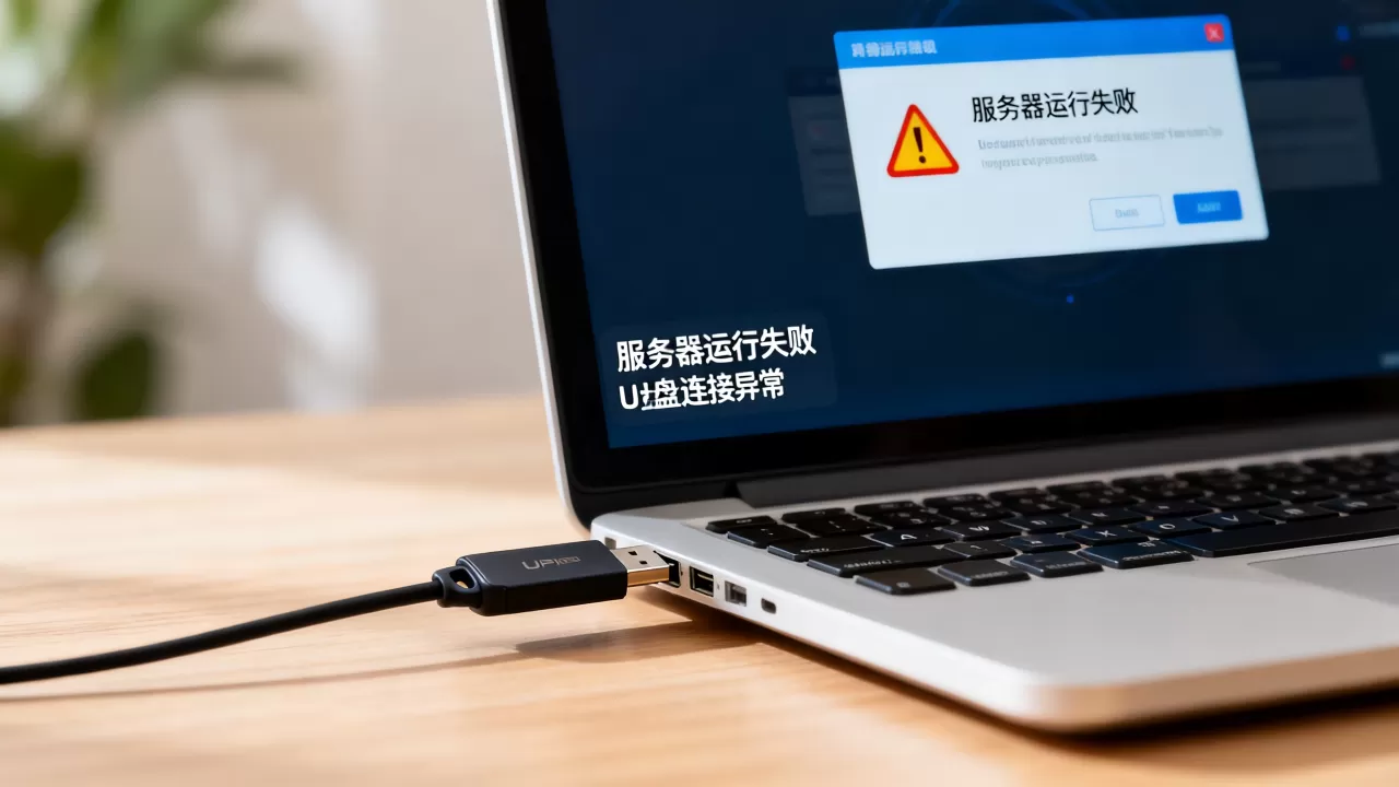 U盘在电脑上显示服务器运行失败怎么办,是什么原因? U盘在电脑上显示服务器运行失败怎么办,是什么原因?