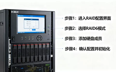 H3C服务器怎么做RAID6，配置步骤有哪些？