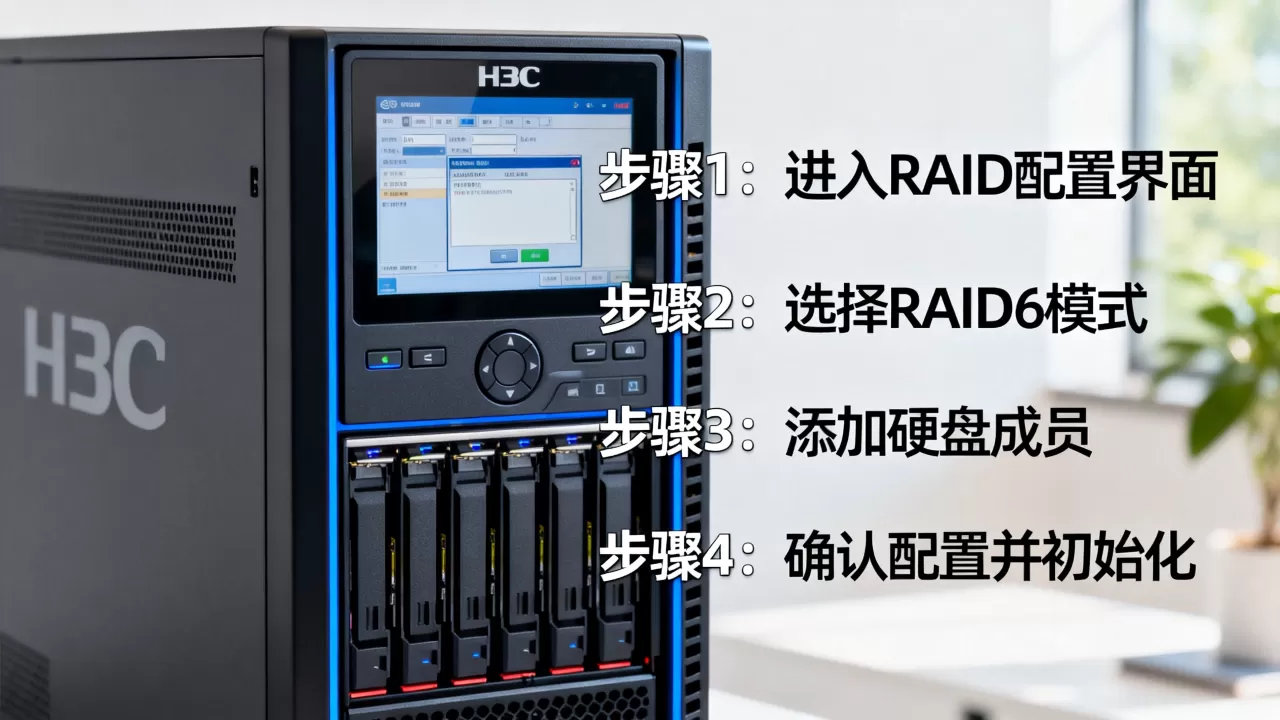 H3C服务器怎么做RAID6,配置步骤有哪些? H3C服务器怎么做RAID6,配置步骤有哪些?