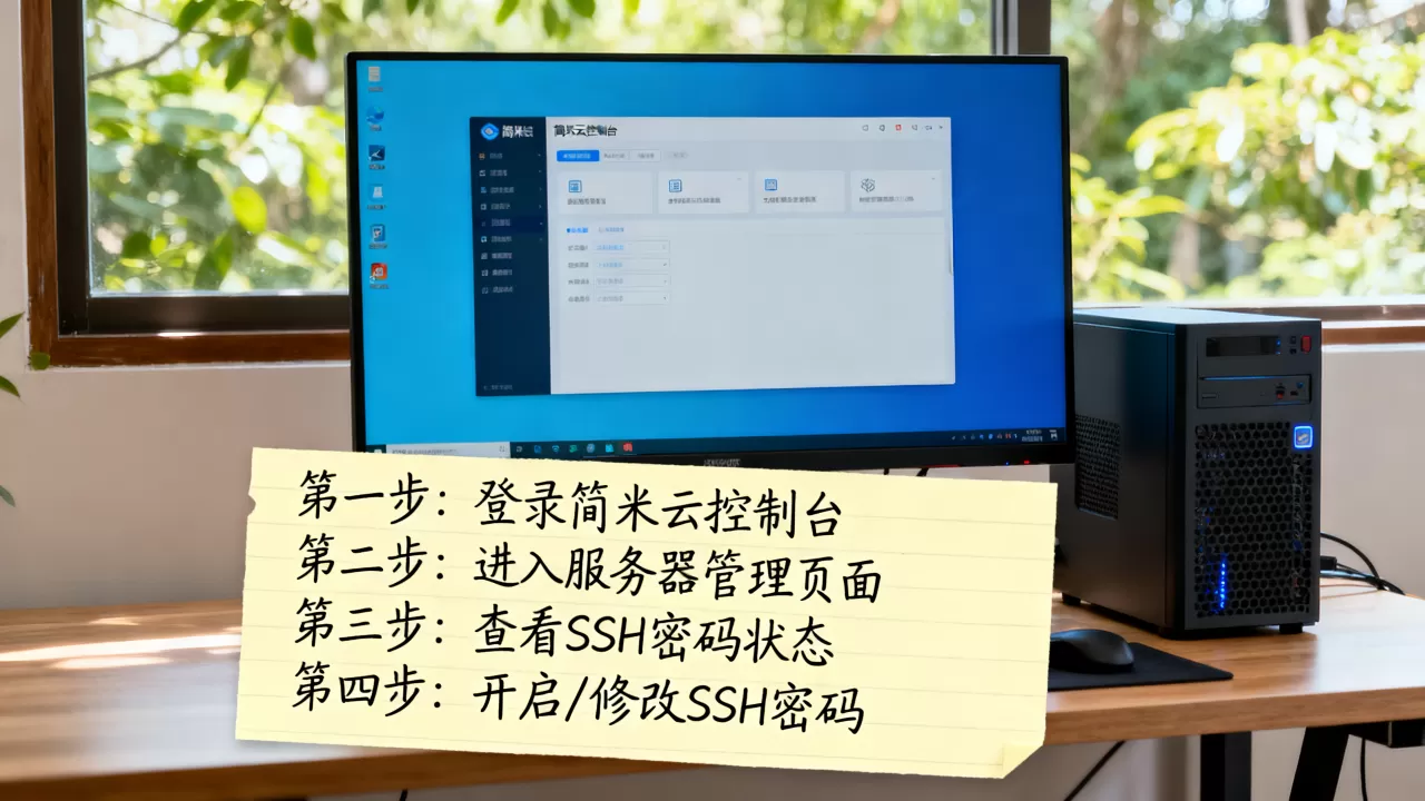 怎么查看简米云服务器SSH密码是否开启,设置步骤是什么? 怎么查看简米云服务器SSH密码是否开启,设置步骤是什么?