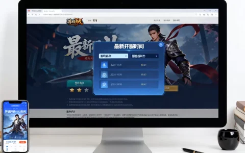 哪些游戏才开服务器，怎么查最新开服时间？