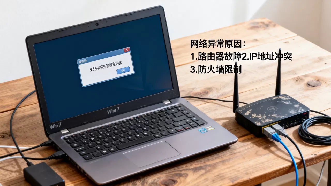 win7无法与服务器建立连接怎么解决?,网络异常是什么原因? win7无法与服务器建立连接怎么解决?,网络异常是什么原因?
