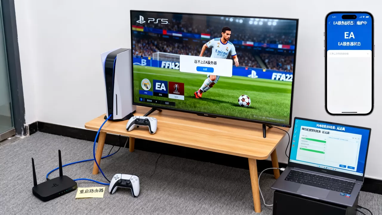 PS5 FIFA22连不上EA服务器怎么回事,怎么解决? PS5 FIFA22连不上EA服务器怎么回事,怎么解决?