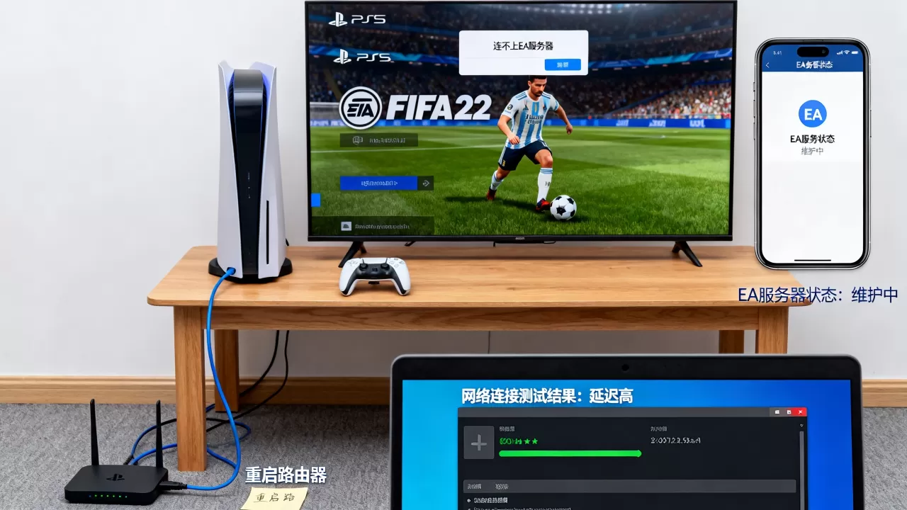 PS5 FIFA22连不上EA服务器怎么回事,怎么解决? PS5 FIFA22连不上EA服务器怎么回事,怎么解决?