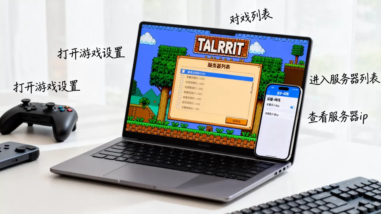 泰拉瑞亚怎么看服务器ip,服务器ip查询方法是什么? 泰拉瑞亚怎么看服务器ip,服务器ip查询方法是什么?