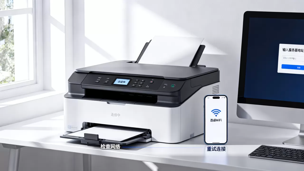 能连WiFi的打印机怎么连接到服务器,连接失败怎么办? 能连WiFi的打印机怎么连接到服务器,连接失败怎么办?
