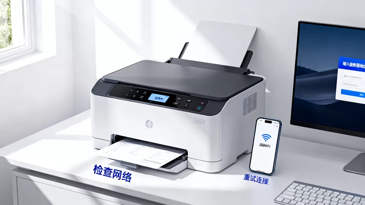 能连WiFi的打印机怎么连接到服务器,连接失败怎么办? 能连WiFi的打印机怎么连接到服务器,连接失败怎么办?
