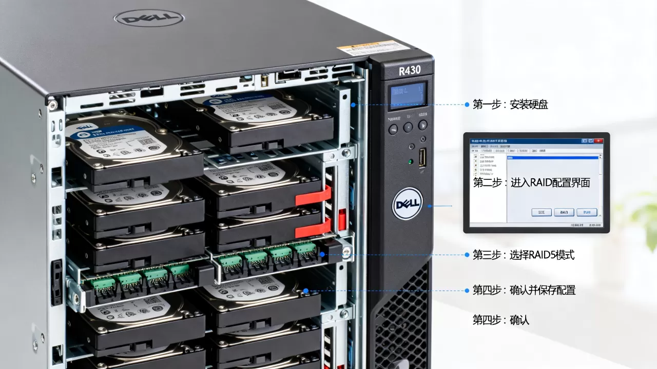 戴尔r430服务器怎么做RAID5,具体步骤是什么 戴尔r430服务器怎么做RAID5,具体步骤是什么