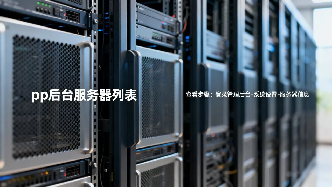 pp后台服务器有哪些?,怎么查看完整列表? pp后台服务器有哪些?,怎么查看完整列表?