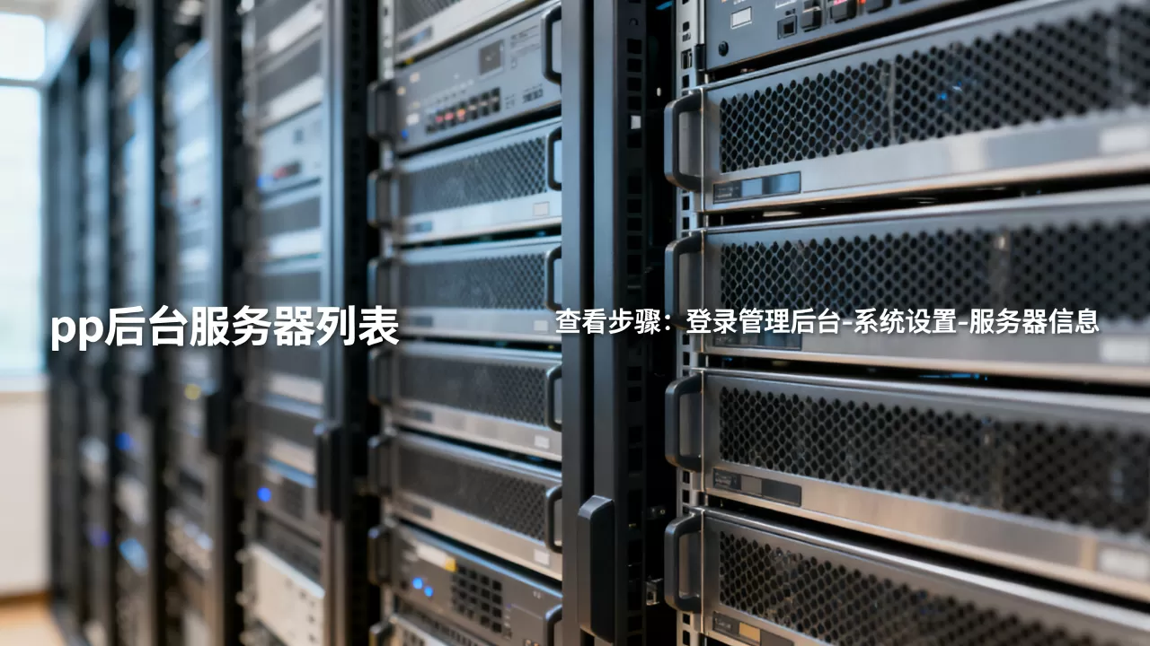 pp后台服务器有哪些?,怎么查看完整列表? pp后台服务器有哪些?,怎么查看完整列表?