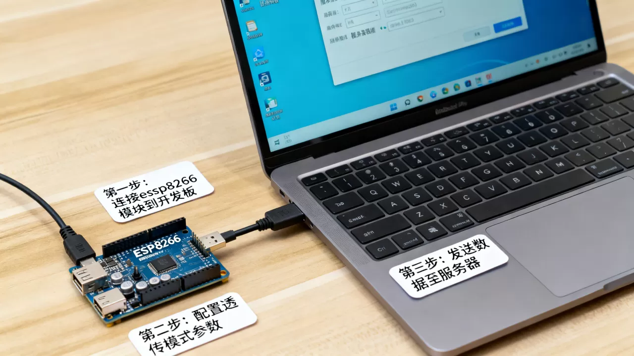 esp8266透传后怎么发数据到服务器?,步骤是什么 esp8266透传后怎么发数据到服务器?,步骤是什么